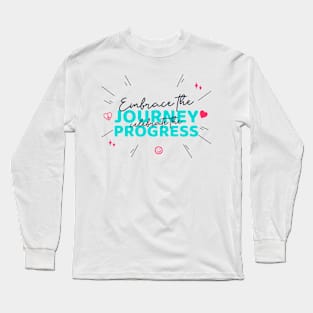 Positive typography with cool doodles Long Sleeve T-Shirt